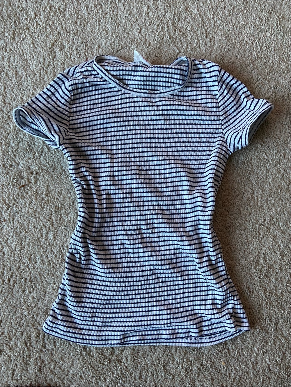 Heritage Ribbed Short Sleeve Stripe Tee
